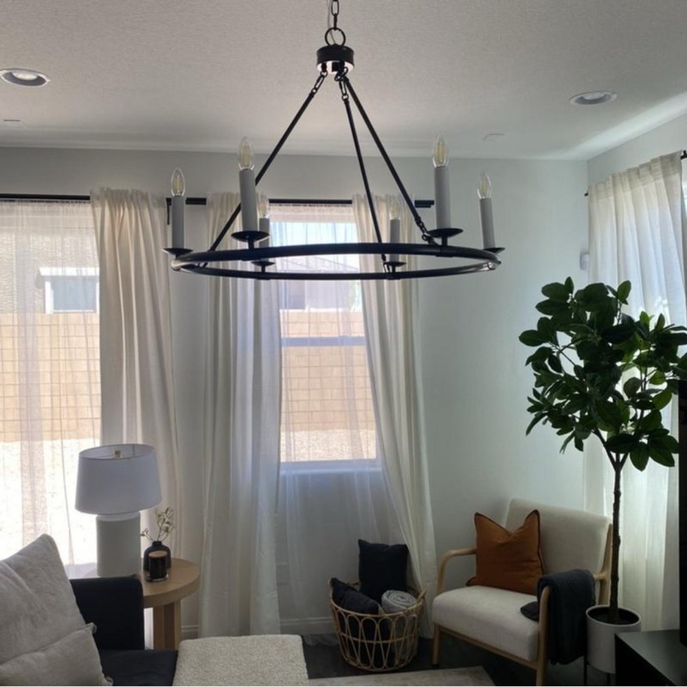 Large Studio McGee ring chandelier